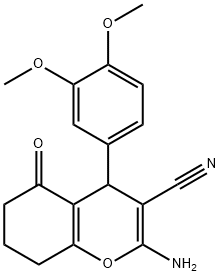 2-AMINO-4-(3,4-DIMETHOXYPHENYL)-5-OXO-4,6,7,8-TETRAHYDRO2H-CHROMENE-3-CARBONITRILE
