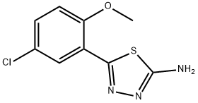 5-(5-CHLORO-2-METHOXY-PHENYL)-[1,3,4]THIADIAZOL-2-YLAMINE