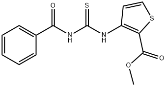 METHYL 3-(((PHENYLCARBONYLAMINO)THIOXOMETHYL)AMINO)THIOPHENE-2-CARBOXYLATE