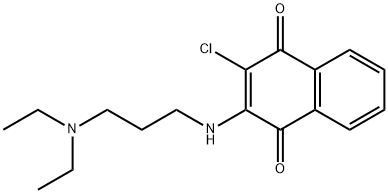 2-CHLORO-3-([3-(DIETHYLAMINO)PROPYL]AMINO)NAPHTHOQUINONE