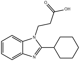 1H-Benzimidazole-1-propanoic acid, 2-cyclohexyl-
