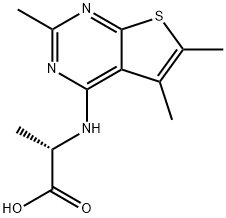 Alanine, N-(2,5,6-trimethylthieno[2,3-d]pyrimidin-4-yl)-