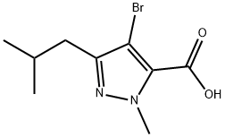 4-BROMO-1-METHYL-3-(2-METHYLPROPYL)-1H-PYRAZOLE-CARBOXYLIC ACID