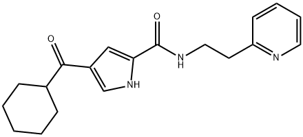 4-(CYCLOHEXYLCARBONYL)-N-[2-(2-PYRIDINYL)ETHYL]-1H-PYRROLE-2-CARBOXAMIDE