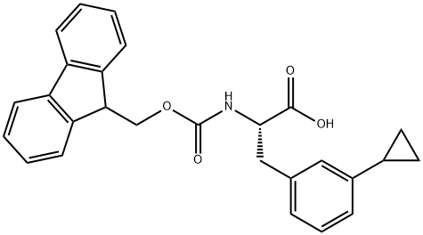 (2R)-3-(3-cyclopropylphenyl)-2-({[(9H-fluoren-9-yl)methoxy]carbonyl}(methyl)amino)propanoic acid