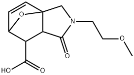 3-(2-METHOXY-ETHYL)-4-OXO-10-OXA-3-AZA-TRICYCLO[5.2.1.0(1,5)]DEC-8-ENE-6-CARBOXYLIC ACID