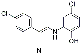 (2Z)-3-[(5-chloro-2-hydroxyphenyl)amino]-2-(4-chlorophenyl)prop-2-enenitrile