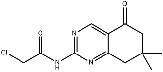 2-CHLORO-N-(7,7-DIMETHYL-5-OXO-5,6,7,8-TETRAHYDRO-QUINAZOLIN-2-YL)-ACETAMIDE