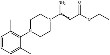 ethyl (2E)-3-amino-3-[4-(2,6-dimethylphenyl)piperazin-1-yl]prop-2-enoate