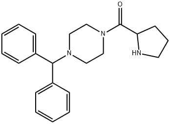 (4-BENZHYDRYL-PIPERAZIN-1-YL)-PYRROLIDIN-2-YL-METHANONE