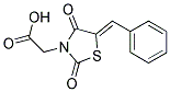 2-[(5E)-2,4-dioxo-5-(phenylmethylidene)-1,3-thiazolidin-3-yl]acetic acid