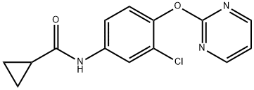 N-[3-CHLORO-4-(2-PYRIMIDINYLOXY)PHENYL]CYCLOPROPANECARBOXAMIDE