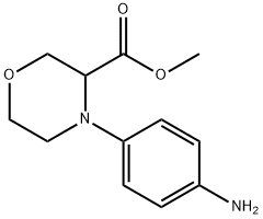 3-Morpholinecarboxylic acid, 4-(4-aminophenyl)-, methyl ester