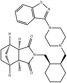 (3aR,4R,7S,7aS)-2-(((1R,2S)-2-((4-(benzo[d]isothiazol-3-yl)piperazin-1-yl)Methyl)cyclohexyl)Methyl)hexahydro-1H-4,7-Methanoisoindole-1,3(2H)-dione