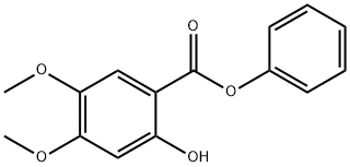 Benzoic acid,2-hydroxy-4,5-dimethoxy-,phenyl ester