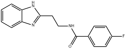N-[2-(1H-BENZIMIDAZOL-2-YL)ETHYL]-4-FLUOROBENZAMIDE