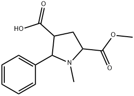 5-(METHOXYCARBONYL)-1-METHYL-2-PHENYL-3-PYRROLIDINECARBOXYLIC ACID