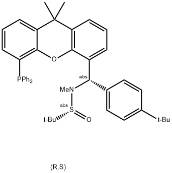 [S(R)]-N-[(S)-[4-(1,1-Dimethylethyl)phenyl][5-(diphenylphosphino)-9,9-dimethyl-9H-xanthen-4-yl]methyl]-N,2-dimethyl-2-propanesulfinamide
