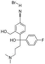 4-4-(DIMETHYLAMINO)-1-(4-FLUOROPHENYL)-1-HYDROXYBUTYL-3-(HYDROXYMETHYL)BENZONITRILE MONOHYDROBROMIDE