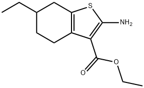 苯并噻吩-3-羧酸,4,5,6,7-四氢-2-氨基-6-乙基-,乙酯