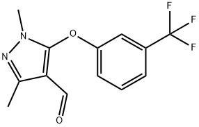 1,3-DIMETHYL-5-[3-(TRIFLUOROMETHYL)PHENOXY]-1H-PYRAZOLE-4-CARBALDEHYDE