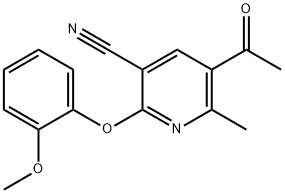 5-ACETYL-2-(2-METHOXYPHENOXY)-6-METHYLNICOTINONITRILE