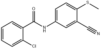 Benzamide, 2-chloro-N-[3-cyano-4-(methylthio)phenyl]-
