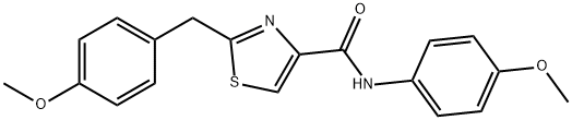 2-(4-METHOXYBENZYL)-N-(4-METHOXYPHENYL)-1,3-THIAZOLE-4-CARBOXAMIDE