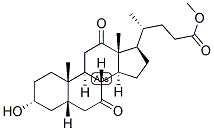 Cholan-24-oic acid, 3-hydroxy-7,12-dioxo-, methyl ester, (3α,5β)-