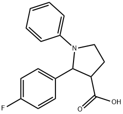 2-(4-FLUOROPHENYL)-1-PHENYLPYRROLIDINE-3-CARBOXYLIC ACID