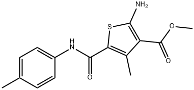 2-AMINO-4-METHYL-5-P-TOLYLCARBAMOYL-THIOPHENE-3-CARBOXYLIC ACID METHYL ESTER