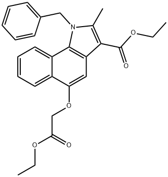 ETHYL 1-BENZYL-5-(2-ETHOXY-2-OXOETHOXY)-2-METHYL-1H-BENZO[G]INDOLE-3-CARBOXYLATE