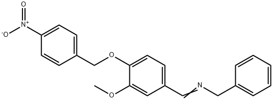 N-BENZYL-N-((3-METHOXY-4-[(4-NITROBENZYL)OXY]PHENYL)METHYLENE)AMINE