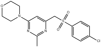 4-{6-[(4-chlorobenzenesulfonyl)methyl]-2-methylpyrimidin-4-yl}morpholine