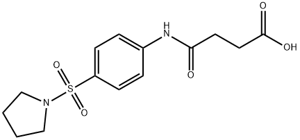 4-oxo-4-{[4-(1-pyrrolidinylsulfonyl)phenyl]amino}butanoic acid