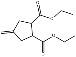 Diethyl 4-methylidenecyclopentane-1,2-dicarboxylate, 1,2-Bis(ethoxycarbonyl)-4-methylidenecyclopentane