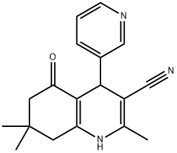 2,7,7-TRIMETHYL-5-OXO-4-(3-PYRIDINYL)-1,4,5,6,7,8-HEXAHYDRO-3-QUINOLINECARBONITRILE