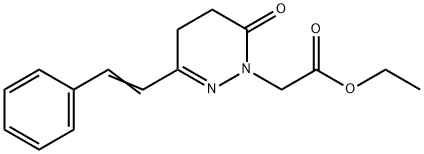 ETHYL 2-[6-OXO-3-STYRYL-5,6-DIHYDRO-1(4H)-PYRIDAZINYL]ACETATE