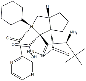 (1S,3aR,6aS)-(2S)-2-Cyclohexyl-N-(2-pyrazinylcarbonyl)glycyl-3-Methyl-L-valyloctahydrocyclopenta[c]pyrrole-1-carboxylic Acid
