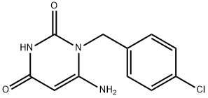 6-氨基-1-[(4-氯苯基)甲基]-1,2,3,4-四氢嘧啶-2,4-二酮