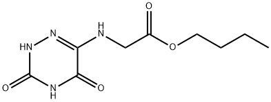 Glycine, N-(2,3,4,5-tetrahydro-3,5-dioxo-1,2,4-triazin-6-yl)-, butyl ester