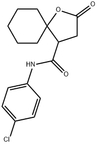 N-(4-CHLOROPHENYL)-2-OXO-1-OXASPIRO[4.5]DECANE-4-CARBOXAMIDE