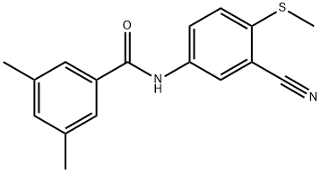 N-[3-cyano-4-(methylsulfanyl)phenyl]-3,5-dimethylbenzamide