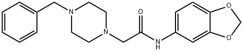 N-(1,3-BENZODIOXOL-5-YL)-2-(4-BENZYLPIPERAZINO)ACETAMIDE