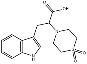 2-(1,1-DIOXO-1LAMBDA6,4-THIAZINAN-4-YL)-3-(1H-INDOL-3-YL)PROPANOIC ACID