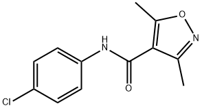 N-(4-CHLOROPHENYL)-3,5-DIMETHYL-4-ISOXAZOLECARBOXAMIDE
