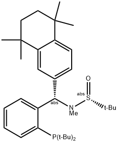 [S(R)]-N-[(S)-[2-(二叔丁基膦)苯基](5,6,7,8-四氢-5,5,8,8-四甲基-2-萘基)甲基]-N-甲基-2-叔丁基亚磺酰胺