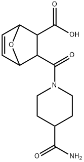 3-(4-CARBAMOYL-PIPERIDINE-1-CARBONYL)-7-OXA-BICYCLO[2.2.1]HEPT-5-ENE-2-CARBOXYLIC ACID