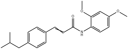 N-(2,4-DIMETHOXYPHENYL)-3-(4-(2-METHYLPROPYL)PHENYL)PROP-2-ENAMIDE