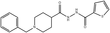 4-Piperidinecarboxylic acid, 1-(phenylmethyl)-, 2-(2-thienylcarbonyl)hydrazide